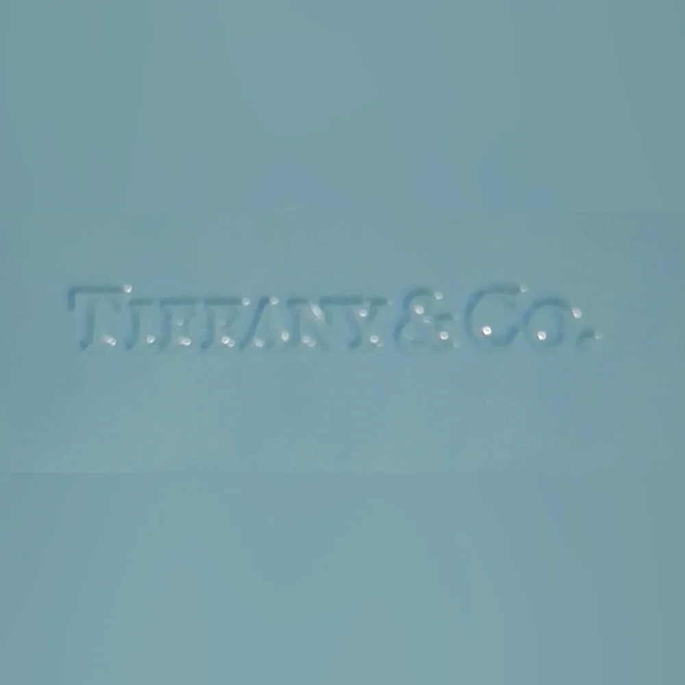 EUC Tiffany & Co. Blue Leather Hard Clam Shell Travel Glasses Sunglasses Case